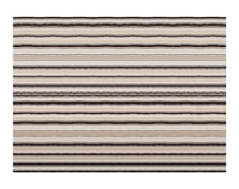 Minimalist Kilim Rug,Striped Turkish Rug,Striped Kilim Rug 6'4 x 9'8 feet,Stripe Kilim Rug,194 x 295 cm, Striped Design Turkish Kilim Rug