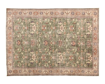 6x10 rug, 6.1 x 9.8 rug, Turkish Rug, Vintage Rug, Area Rug, 6.1 x 9.8 feet, Oushak Rug, Antique Rug, Oversized Rug, Large Rug, Old Rug