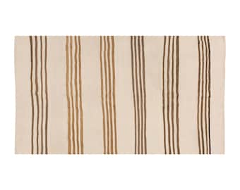 Stripe Kilim Rug, 140x242cm , Striped Design Turkish Kilim Rug, Minimalist Kilim Rug, Striped Turkish Rug, Striped Kilim Rug 4'7 x 7'11 feet