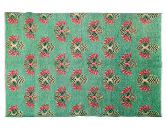 Large Rug, Area Rug, Turkish Rug, Vintage Rug, 4.11 x 7.9 feet, Antique Rug, Oriental Rug, Handmade Rug, Decorative Rug, Oushak Rug,Old Rug