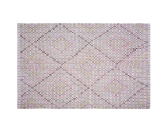 Vintage Turkish Kilim Rug 192x254 cm (6'3" x 8'4") – 1960s Handwoven Wool Flatweave – Striped Minimalist Carpet – Japandi Boho Home Decor