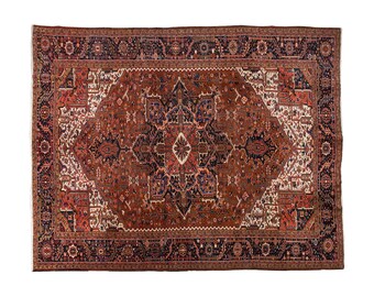 10x13 rug, 9.10 x 13.1 rug, Area Heriz Rug, Vintage Rug, 9.10 x 13.1 feet, Oushak Rug, Antique Rug, Oversized Rug, Large Rug, Old Rug