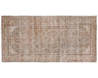 Vintage Bijar Rug", Turkish Rug, 6.3 x 16.5 feet, Oushak Rug, Antique Rug, Oriental Rug, Handmade Rug, Decorative Rug, Large Rug,Old Rug