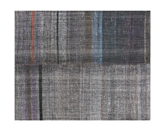 Stripe Kilim Rug, 178x220cm ,Striped Design Turkish Kilim Rug, Minimalist Kilim Rug, Striped Turkish Rug, Striped Kilim Rug 5.8 x 7.2 feet
