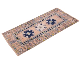 4'6 X 8'4 feet distressed rug runner,Oushak runner rug,oushak runner vintage,hallway long narrow runner,home decor rug Runner,Turkish Runner