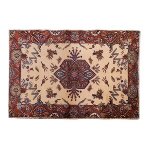 4x7 Vintage Rug, Area Rug, Turkish Rug, 4.2 x 7 feet, Oushak Rug, Antique Rug, Oriental Rug, Handmade Rug, Decorative Rug,Muted Rug,Old Rug