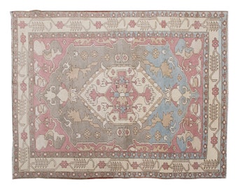 4x6 rug, 4.4 x 5.11 rug, Oushak Rug", Area Rug, Turkish Rug, Vintage Rug, 4.4 x 5.11 feet, Antique Rug, Oriental Rug, Handmade Rug, Old Rug