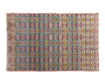 Turkish Rug, Vintage Rug, Area Rug, 3.10 x 6.10 feet, Oushak Rug, Antique Rug, Oriental Rug, Handmade Rug, Decorative Rug, Muted Rug,Old Rug