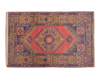 4x6 rug, 3.7 x 5.9 rug, Area Rug, Turkish Rug, Vintage Rug, 3.7 x 5.9 feet, Oushak Rug, Antique Rug, Oriental Rug, Handmade Rug, Old Rug