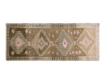 4 x 12 Floor Turkish Runner,Oushak Rug Runner,116 x 364 cm Runner Rug,Oushak Rug Runner,Handmade Rug,Floor rug runner