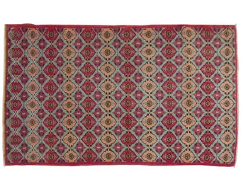 Turkish Rug", Vintage Rug, Area Rug, 3.3 x 5.8 feet, Oushak Rug, Antique Rug, Oriental Rug, Handmade Rug, Decorative Rug, Muted Rug, Old Rug