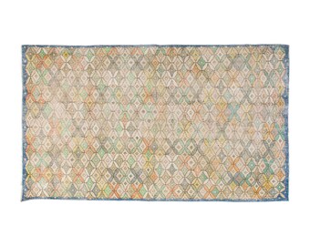 Turkish Rug, Vintage Rug, Area Rug, 5.6 x 9.2 feet, Oushak Rug, Antique Rug, Oriental Rug, Handmade Rug, Decorative Rug, Large Rug, Old Rug