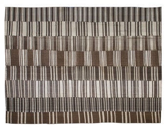 Kilim Rug", Kilim, Striped Kilim Rug,Minimal Kilim Rug, Oushak Rug, Area Rug, Floor Rug, Minimalist Rug, 10'6 x 14'1 feet, 320 x 430 cm