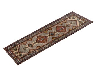 3'2 X 10'6 Floor Turkish Runner,Oushak Rug Runner,Vintage Runner Rug,Oushak Rug Runner,Handmade Rug,Floor rug runner,Home Decor Rug Runner