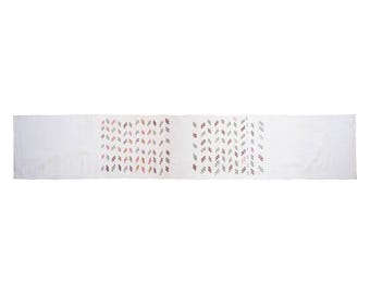 Extra Long Vintage Kilim Runner Rug 76x540cm (2'6" x 17'9") – Handwoven Wool, Striped Turkish Rug, Minimalist Modern Kilim Rug, Muted Colors