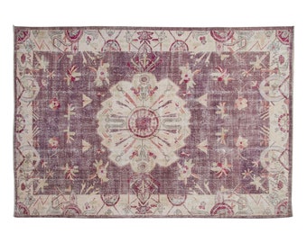 Area Rug, "Turkish Rug, Vintage Rug, 7.9 x 11.3 feet, Oushak Rug, Antique Rug, Oriental Rug, Handmade Rug, Decorative Rug, Large Rug,Old Rug