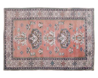 5x7 rug, 4.8 x 6.10 rug, Area Rug, Turkish Rug, Vintage Rug, 4.8 x 6.10 feet, Oushak Rug, Antique Rug, Oriental Rug, Handmade Rug, Old Rug