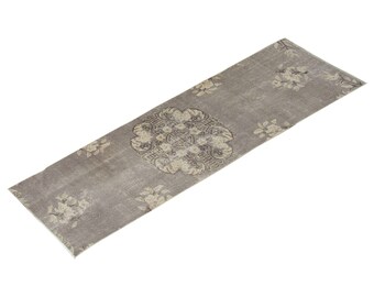 2'6 X 8'2 feet Vintage Rug Runner,Floor Oushak Rug,Hallway Turkish Rug Runner,Oushak Rugs,long runner, narrow long runner,Oushak Long Runner
