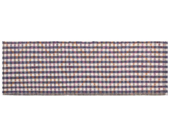 Mid-Century 1960s  Kilim Runner – Handwoven Organic Cotton, Minimalist Design, Flatweave for Hallways, Entryways, Narrow Spaces, 93x285 cm