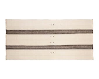 5'6 x 12'8 feet / 167 x 385 cm, Vintage Kilim Runner,Wool Turkish Kilim Rug,Minimalist Modern Kilim Rug,Oushak Kilim Rug,Area Rug