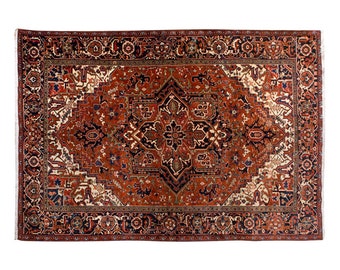 Large Rug, Area Rug, Turkish Rug, Vintage Rug, 7.10 x 11.6 feet, Antique Rug, Oriental Rug, Handmade Rug, Decorative Rug, Oushak Rug,Old Rug