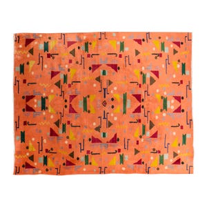 Turkısh Art Deco Rug, Turkish Rug&quot;, Vintage Rug, Area Rug 7.2  x 9.5 feet,Antique Rug, Oriental Rug, Handmade Rug, Decorative Rug, Area Rug