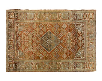 Area Rug, "Turkish Rug, Vintage Rug, 4.3 x 6.9 feet, Oushak Rug, Antique Rug, Oriental Rug, Handmade Rug, Decorative Rug, Muted Rug, Old Rug