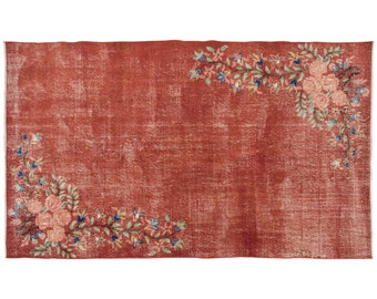 Turkish Rug," Area Rug, Vintage Rug, 5.7 x 9.5 feet, Anatolian Rug, Antique Rug, Oriental Rug, Handmade Rug, Decorative Rug, Muted Rug