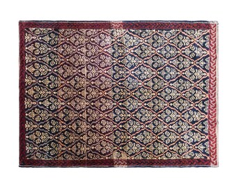 Vintage Konya Karapınar Rug, 3.7x4.8 ft, 114x147 cm, Handwoven Turkish Wool Rug