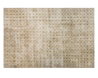 60+ Years Old Oversized Oushak Rug 200 x 295 cm (6.6 x 9.7 ft) | Vintage Turkish Wool Area Rug