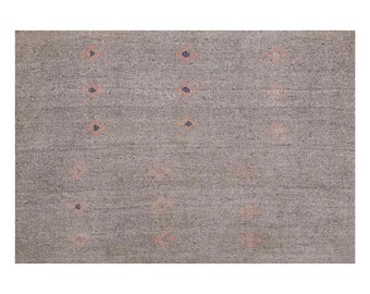 206x320cm , Minimal Turkish Kilim Rug, Minimalist Kilim Rug, Solid Kilim Rug, Goat Hair Turkish Kilim Rug, Goat Hair Kilim Rug 6'9x10'6 feet
