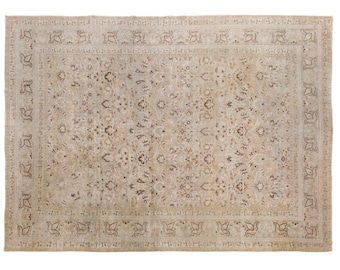 Vintage Turkish Oushak Rug 365x500 cm (12'x16'5") – 60+ Years Old Handmade Wool Carpet, Antique Oriental Area Rug, Bohemian Large Rug