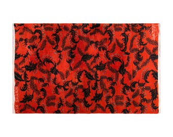 Turkish Rug", Vintage Rug, Area Ru 4 x 6'9 feet, Oushak Rug, 118 x 205 cm Rug, Oriental Rug, Handmade Rug, Decorative Rug, Red Rug, Old Rug