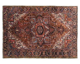 Large Rug, Area Rug, Turkish Rug, Vintage Rug, 9 x 12.2 feet, Antique Rug, Oriental Rug, Handmade Rug, Decorative Rug, Oushak Rug,Old Rug