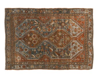 3x5 rug, 3.4 x 4.7 rug, Oushak Rug", Area Rug, Turkish Rug, Vintage Rug, 3.4 x 4.7 feet, Antique Rug, Oriental Rug, Handmade Rug