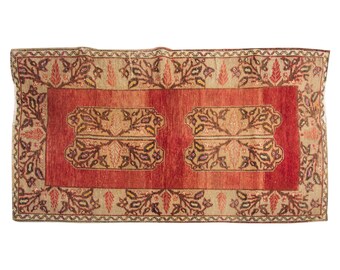Vintage Rug", Area Rug, Turkish Rug, 3 x 6.3 feet, Oushak Rug, Antique Rug, Oriental Rug, Handmade Rug, Decorative Rug, Muted Rug, Old Rug