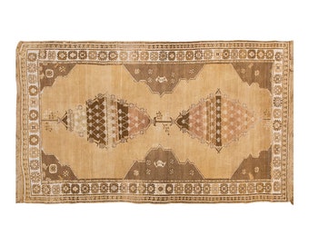 Vintage Rug, Area Rug, Turkish Rug, 6.3 x 10.10 feet, Oushak Rug, Antique Rug, Oriental Rug, Handmade Rug, Decorative Rug, Large Rug,Old Rug