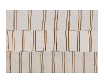 180x232cm , Striped Design Turkish Kilim Rug, Minimalist Kilim Rug, Stripe Kilim Rug, Striped Turkish Rug, Striped Kilim Rug 5'11x7'7 feet