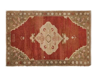Turkish Rug, Vintage Rug, Area Rug 6 x 10'3 feet, Kars Rug, Vintage Kars Rug, Handmade Rug, Decorative Rug, Red Rug, 184 x 312 cm Rug