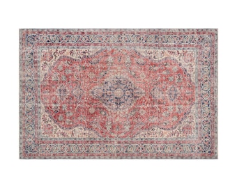 7x11 rug, 7'3 x 10'5 rug, Turkish Rug, Vintage Rug, Area Rug, 7'3 x 10'5 feet, Oushak Rug, Antique Rug, Oversized Rug, Large Rug, Old Rug