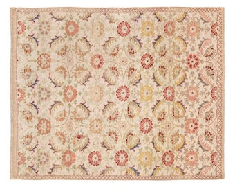 4x5 rug, 4 x 4.11 rug, Oushak Rug, Area Rug, Turkish Rug, Vintage Rug, 4 x 4.11 feet, Antique Rug, Oriental Rug, Handmade Rug, Old Rug