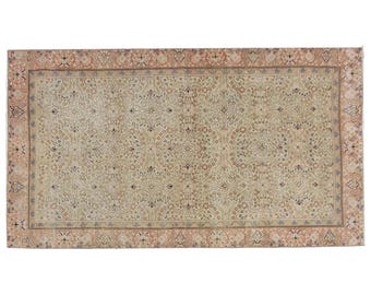 Area Rug, "Turkish Rug, Vintage Rug, 4.6 x 6.9 feet, Oushak Rug, Antique Rug, Oriental Rug, Handmade Rug, Decorative Rug, Muted Rug, Old Rug