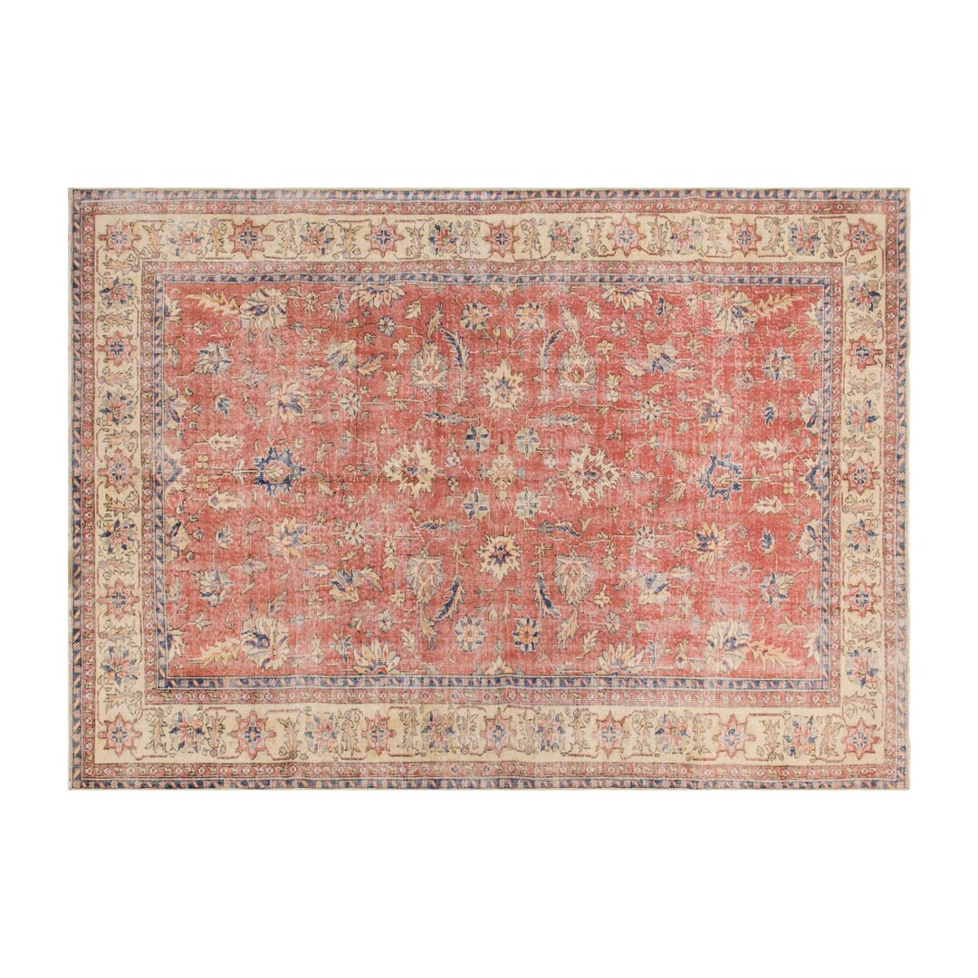Turkish Rug, Vintage Rug, Area Rug, 6'7 X 9'3 Feet, Oushak Rug