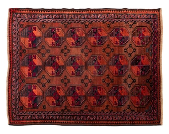 Chic" Rug,3'8 x 4'9 feet 112 x 145 cm cm,Wonderful Turkish Rugs on Sale!FREE SHIPPING! Vintage Rug,Turkish Rug,Decorative Rug,Oushak Rug