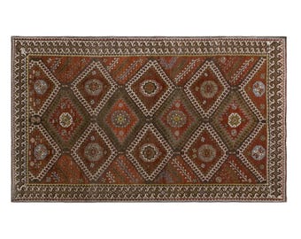 162x278 cm Vintage Oushak Rug – 80+ yrs Old Handmade Area Rug – Antique Oversized Rug – Large Old Rug – Turkish Style