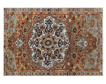 4x6 rug, 4.3 x 6.5 rug, Area Rug, Turkish Rug, Vintage Rug, 4.3 x 6.5 feet, Oushak Rug, Antique Rug, Oriental Rug, Handmade Rug, Old Rug