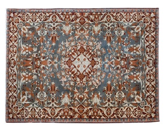 5x7 rug, 4.11 x 7.2 rug, Area Rug, Turkish Rug, Vintage Rug, 4.11 x 7.2 feet, Oushak Rug, Antique Rug, Oversized Rug, Large Rug, Old Rug