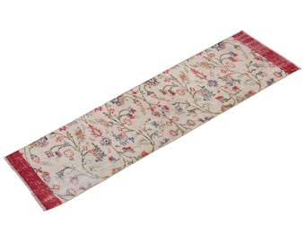Runner Rug", Antique Rug, 2.4 x 9.4 feet, Oushak Rug, Vintage Rug, Turkish Rug, Hallway Rug, Floor Rug, Kitchen Rug, Wool Rug, Old Rug
