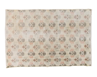 Vintage Rug, Area Rug, Turkish Rug, 5.9 x 9 feet, Oushak Rug, Antique Rug, Oriental Rug, Handmade Rug, Decorative Rug, Large Rug, Old Rug