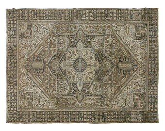 Vintage Rug, Area Rug, Turkish Rug, 9.5 x 12.9 feet, Oushak Rug, Antique Rug, Oriental Rug, Handmade Rug, Decorative Rug, Large Rug,Old Rug
